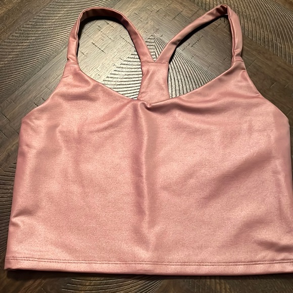 Abercrombie and fitch mauve color crop fitted racerback tank - size xs - NWT - Picture 1 of 4